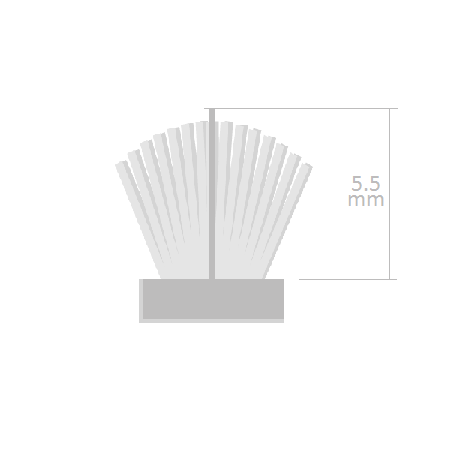 Brown Brushpile Weatherstrip - Image 2