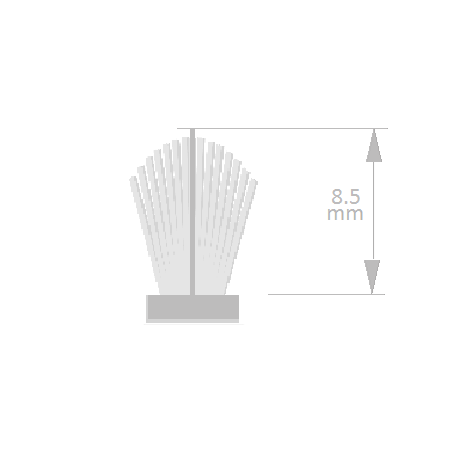 Brown Brushpile Weatherstrip - Image 3