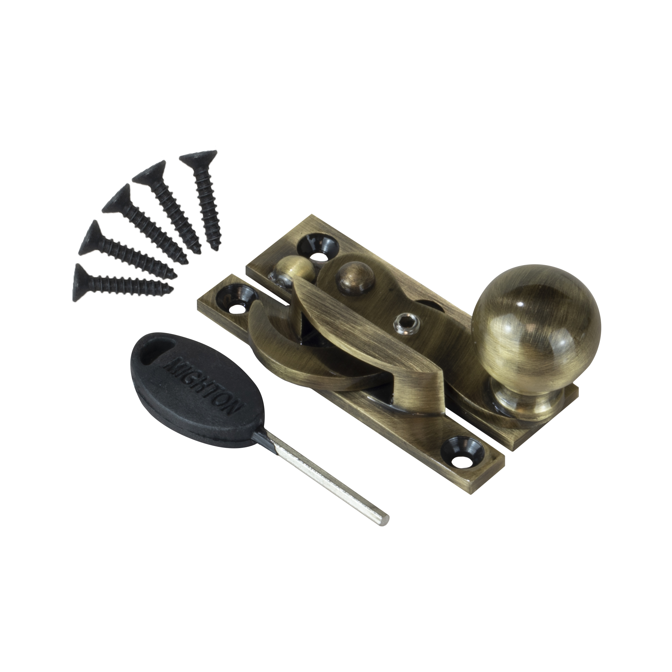 Hooking Sash Fastener Locking with Wide Hook Arm - Image 2