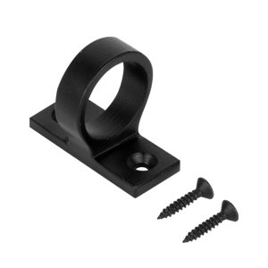 Solid Brass Ring Pulls - Matt Black