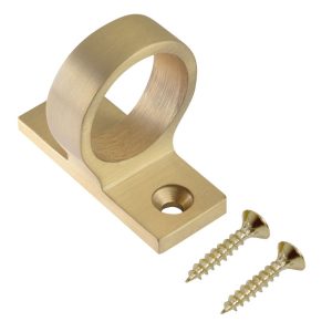 Solid Brass Ring Pulls - Satin Brass
