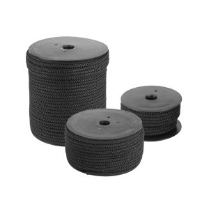Black Pre-Stretched Nylon Sash Cord