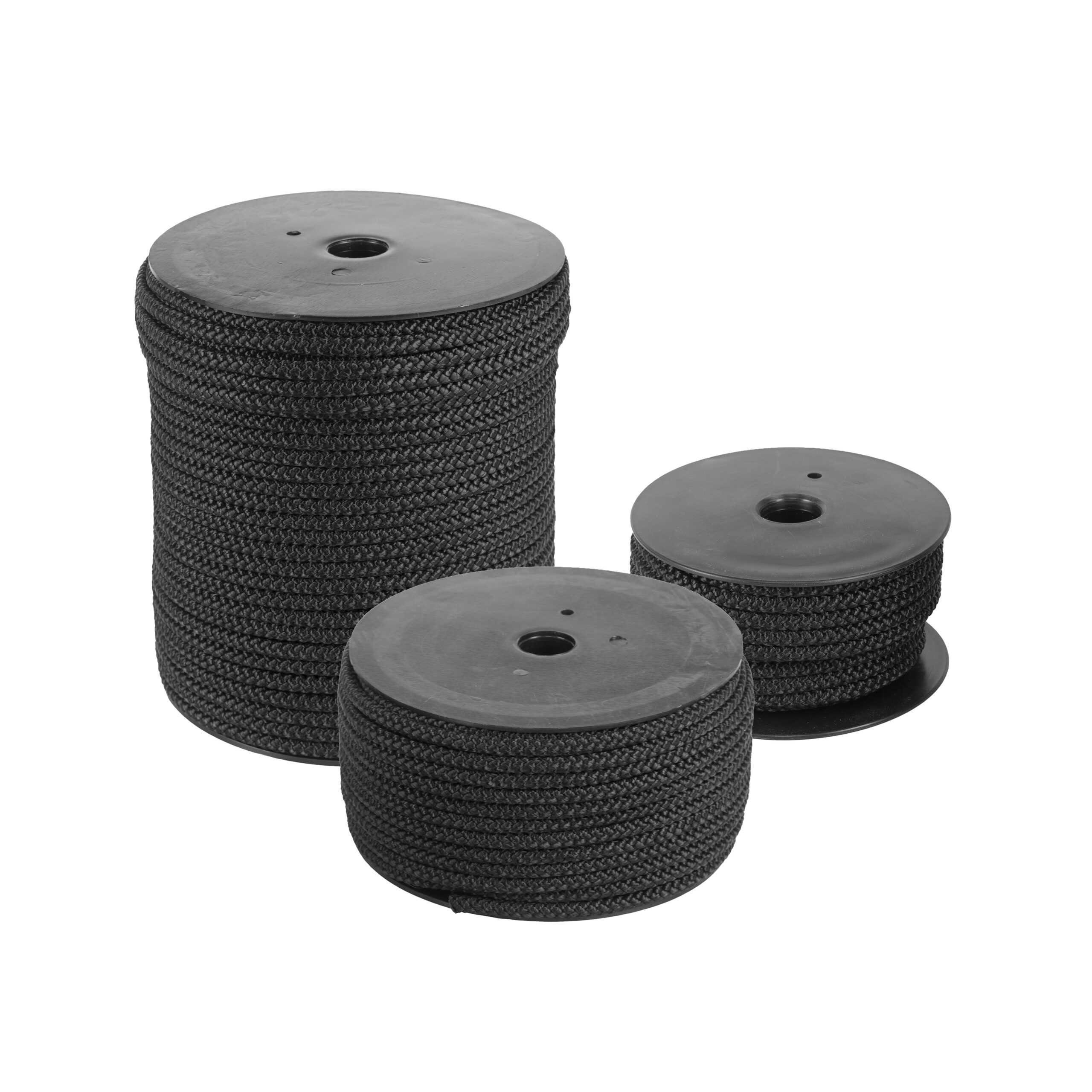 Black Pre-Stretched Nylon Sash Cord