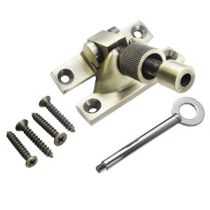 Mini Brighton Fastener Solid Brass Locking - Antique Brass