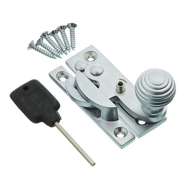 Hooking Sash Fastener Reeded Knob Wide Arm - Image 4