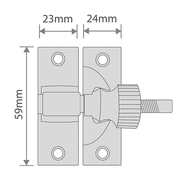 Brighton Fastener Solid Brass Non-Locking - Image 2
