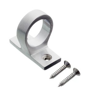 Solid Brass Ring Pulls - Satin Chrome