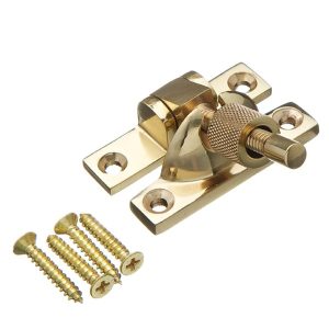 Mini Brighton Fastener Solid Brass Non-Locking - Lacquered Brass