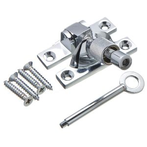 Mini Brighton Fastener Solid Brass Locking - Polished Chrome