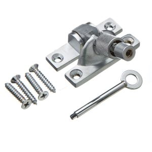 Mini Brighton Fastener Solid Brass Locking - Satin Chrome