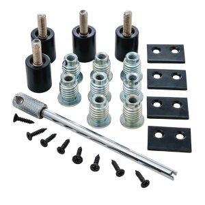 19mm Sash Stops - Set of 4 - PVD Satin Black