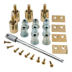 19mm Sash Stops - Set of 4 - PVD Brass