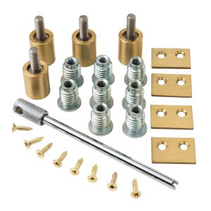 19mm Sash Stops - Set of 4 - Satin Brass